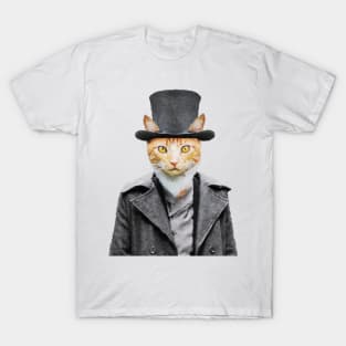 Gothic Orange Cat T-Shirt